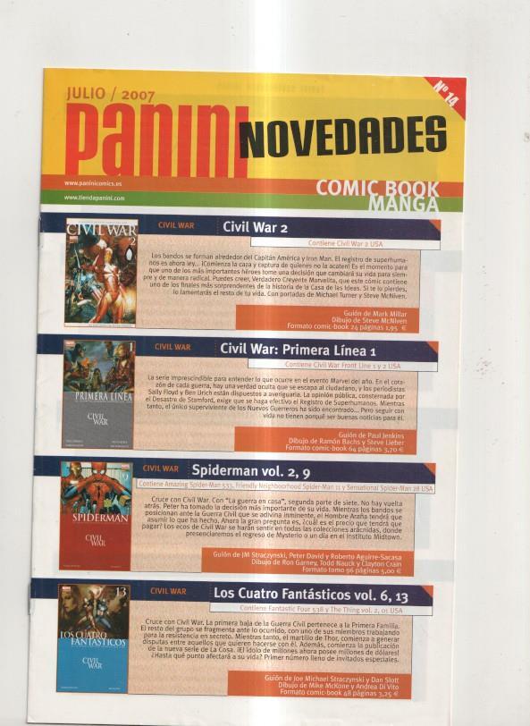 Novedades editorial Panini julio 2007