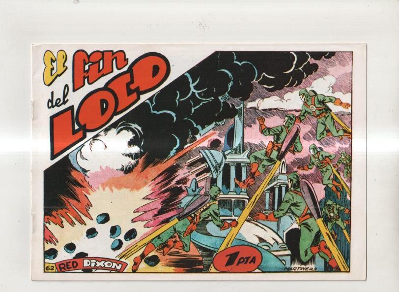 Facsimil: Red Dixon 1ª  serie numero 62: El fin del loco 