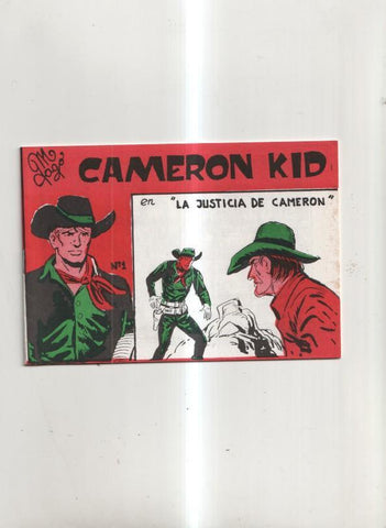 Fanzine: Cameron Kid numer 1: la justicia de cameron de Manuel Gago
