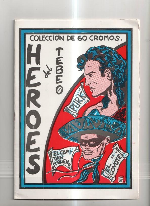 Fanzine: album de cromos Heroes del tebeo, con los cromos ya pegados