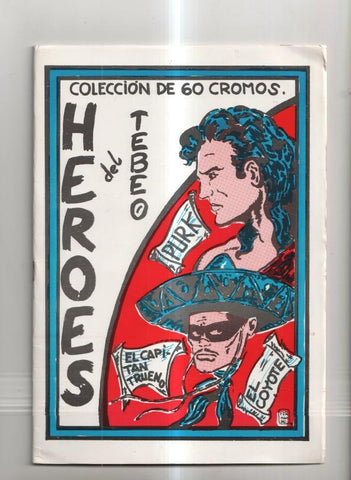 Fanzine: album de cromos Heroes del tebeo, con los cromos ya pegados