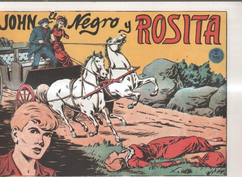 Facsimil: Chispita primera serie numero 22: John el negro y Rosita
