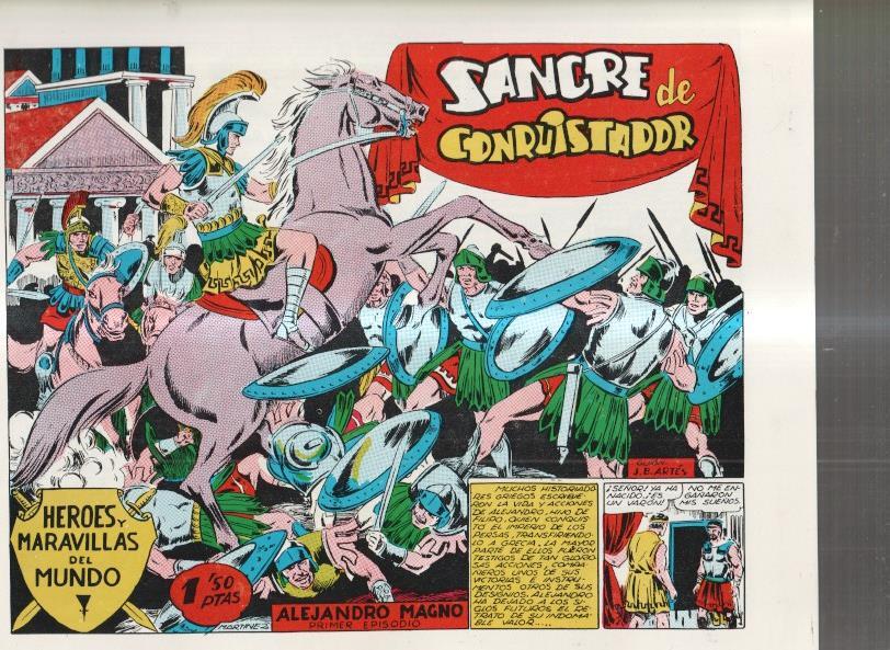 Facsimil: Heroes y Maravillas del Mundo: Alejandro Magno primer episodio: Sangre de conquistador 