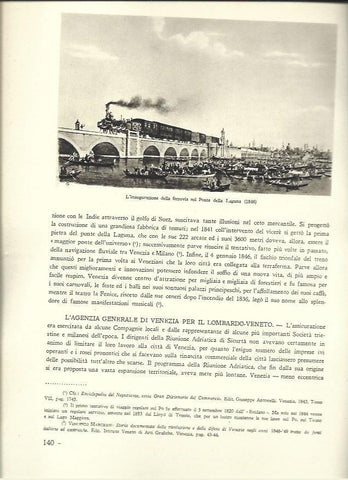 LAMINA 40546: Inauguracion del ferrocarril en el Ponte della Laguna en 1846