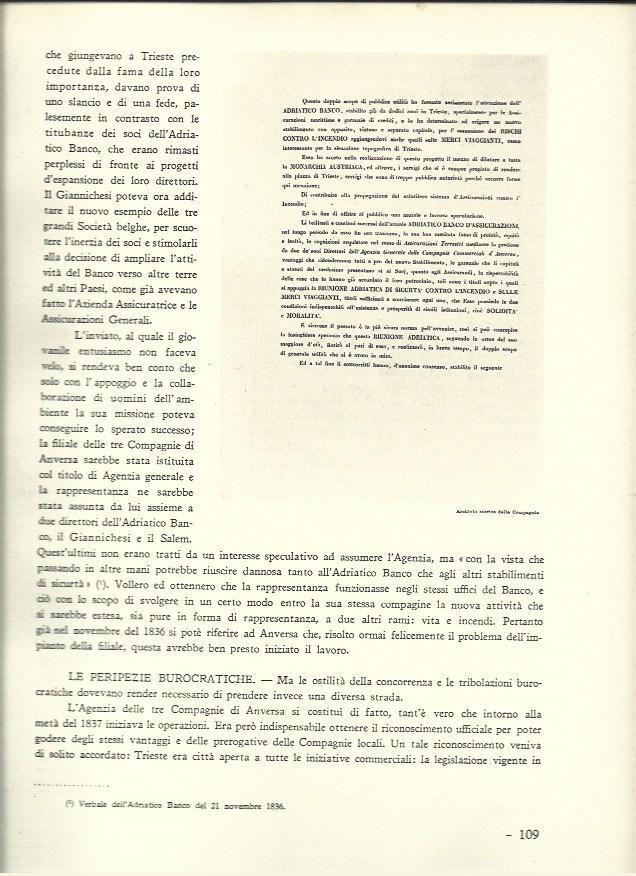 LAMINA 40532: Verbale del Banco Adriatico de 1836