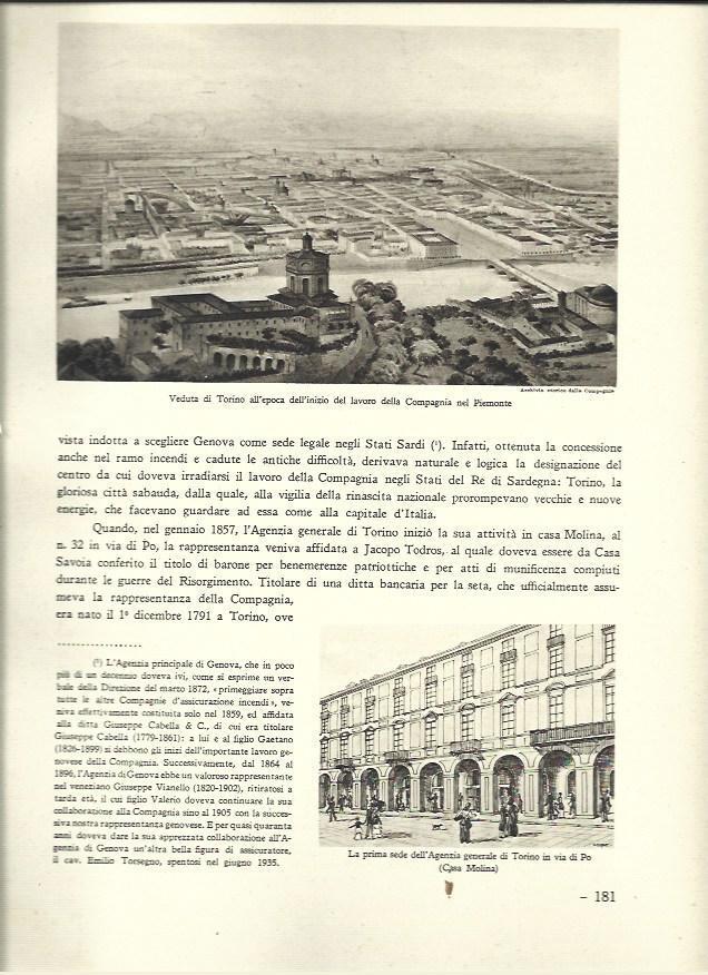 LAMINA 40567: Vista de Turin en el siglo XIX