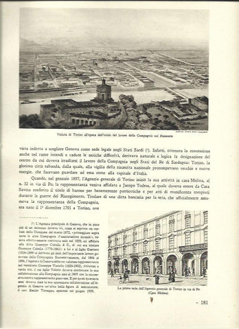 LAMINA 40567: Vista de Turin en el siglo XIX