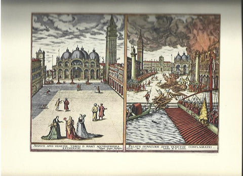 LAMINA 40496: Incendio del Palazzo Ducale en 1577