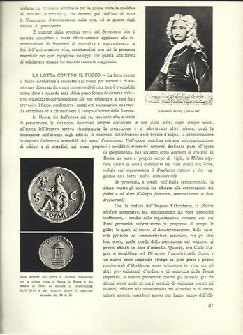LAMINA 40495: Edmondo Halley y monedas de Neron