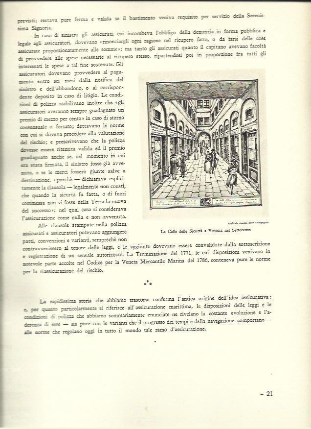 LAMINA 40493: Calle delle Sicurta en Venezia nel Settecento