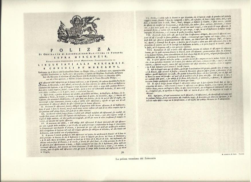 LAMINA 40492: Polizza veneziana del Settecento