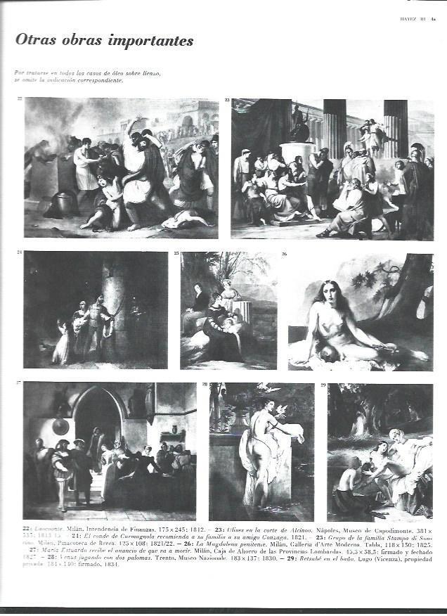 LAMINA 40482: Obras importantes de Hayez