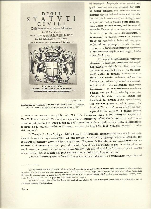 LAMINA 40490: Portada de Los Estatutos de Genova 
