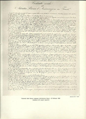LAMINA 40519: Estatuto del Banco Adriatico de 1826