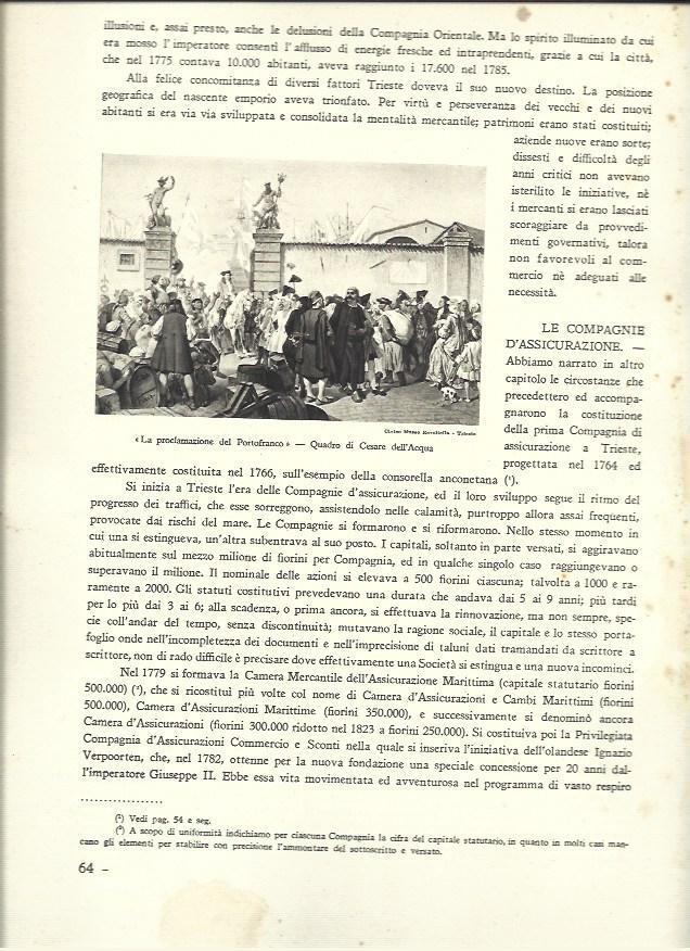 LAMINA 40511: La Proclamazione del Portofranco, por Cesare dell'Acqua
