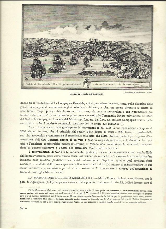 LAMINA 40510: Puerto de Trieste en el Settecento