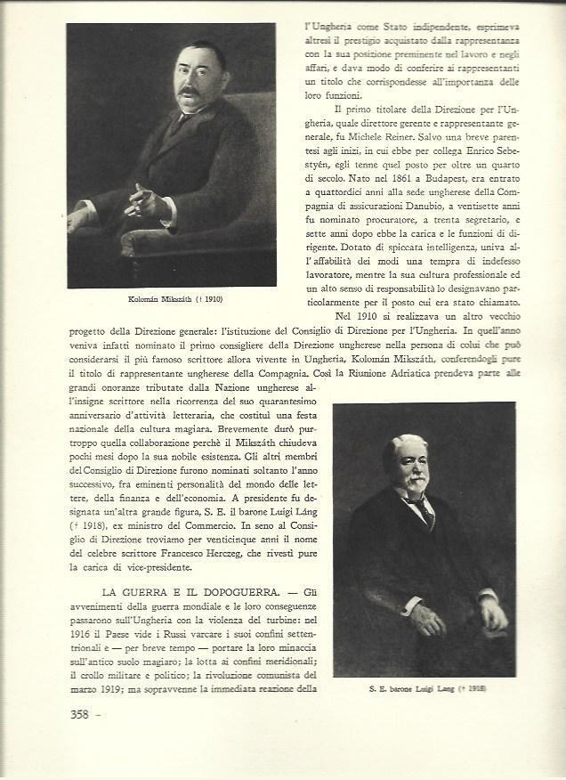 LAMINA 40645: Koloman Mikszath y Baron Luigi Lang