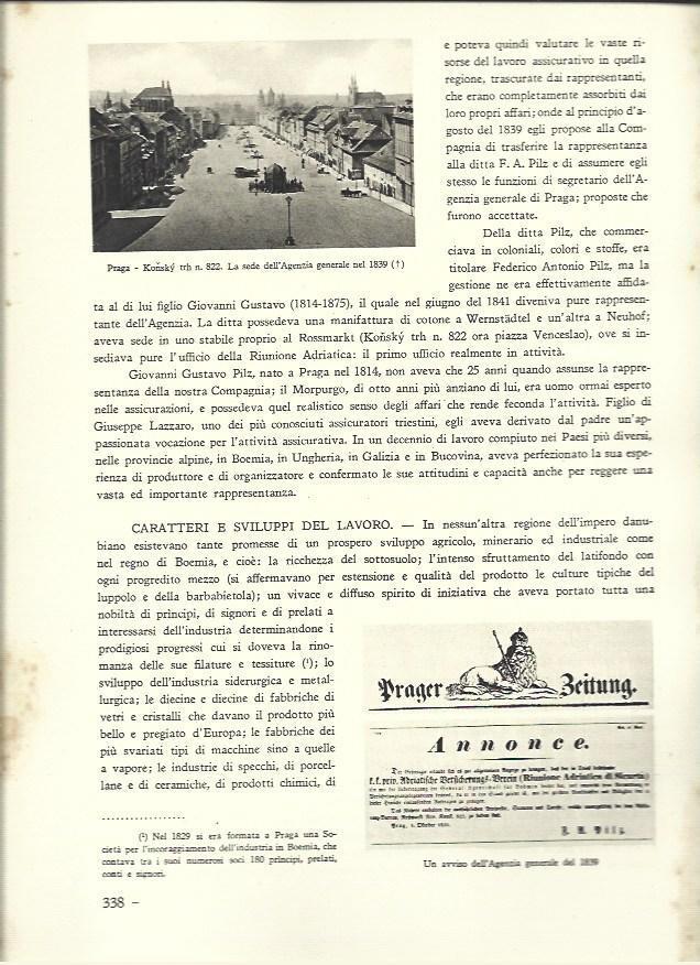 LAMINA 40632: Vista de Praga y aviso de 1839
