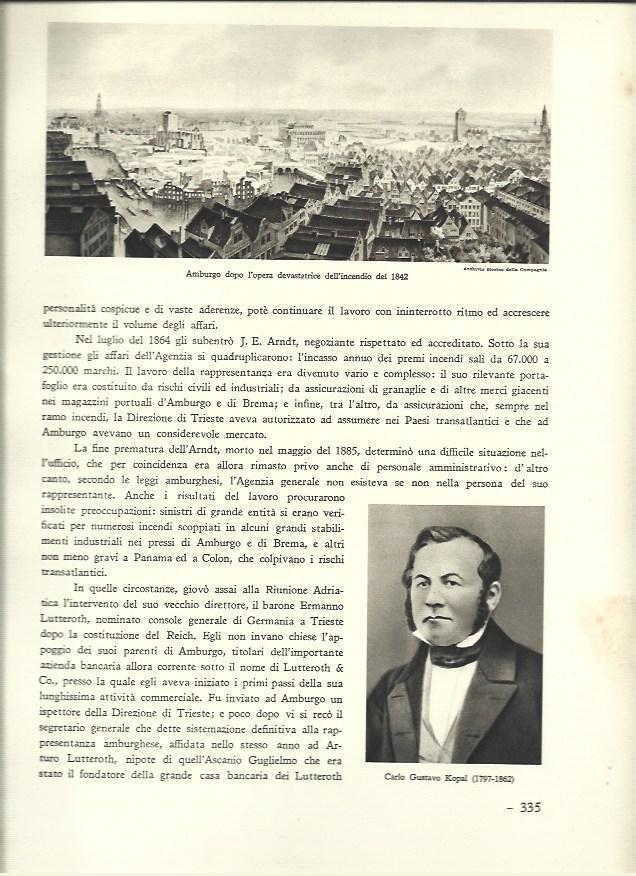 LAMINA 40631: Vista de Hamburgo y Carlo Gustavo Kopai