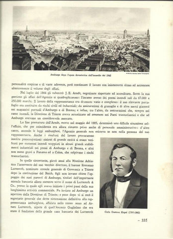 LAMINA 40631: Vista de Hamburgo y Carlo Gustavo Kopai