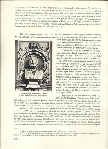 LAMINA 40591: Busto del conde Giulio Belinzaghi