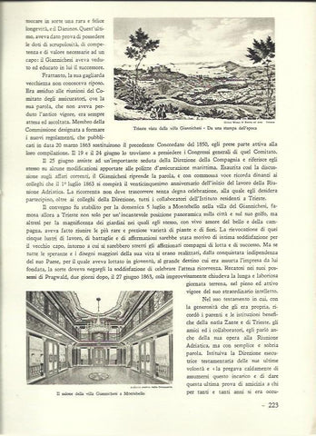 LAMINA 40580: Salon de la Villa Giannichesi en Montebello y vista de Trieste
