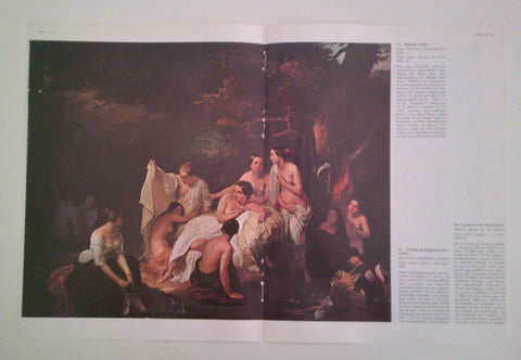 LAMINA 40478: Baño de ninfas, por Hayez