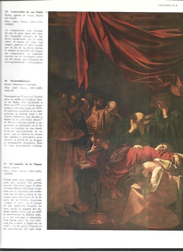LAMINA 40348: El transito de la Virgen, por Caravaggio