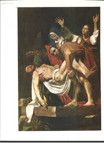 LAMINA 40347: Descendimiento, por Caravaggio
