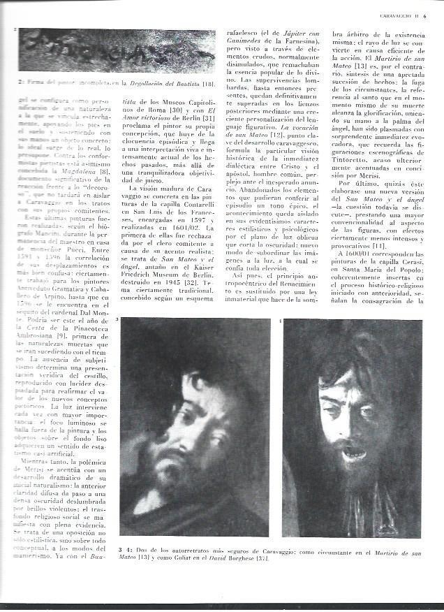 LAMINA 40341: Autorretratos de Caravaggio