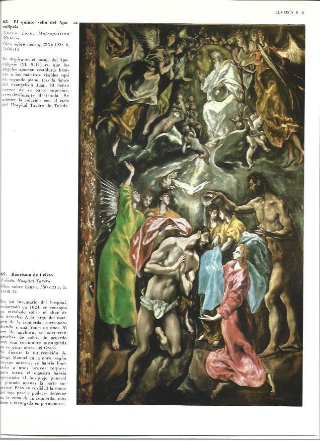 LAMINA 40335: Bautismo de Cristo, por El Greco
