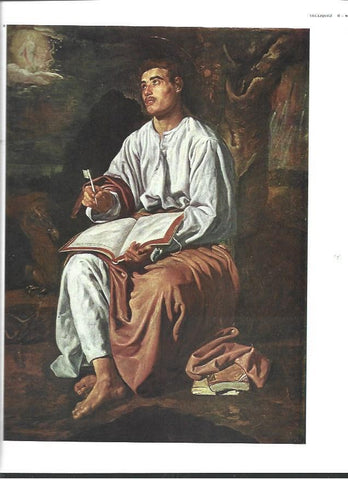 LAMINA 40373: San Juan Evangelista en Patmos, por Velazquez