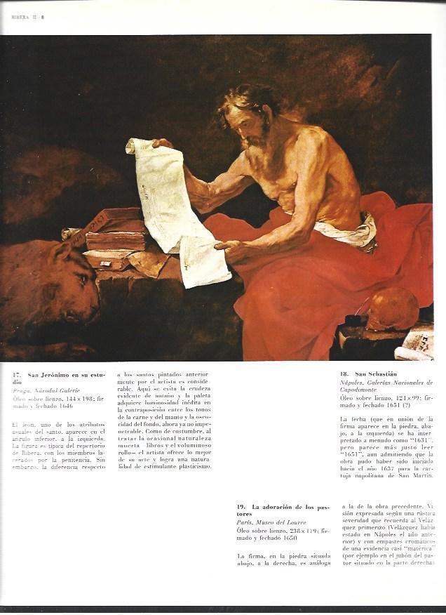 LAMINA 40368: San Jeronimo en su estudio, por Ribera