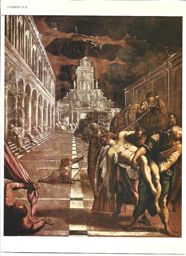LAMINA 40303: El robo del cuerpo de San Marcos, por Tintoretto