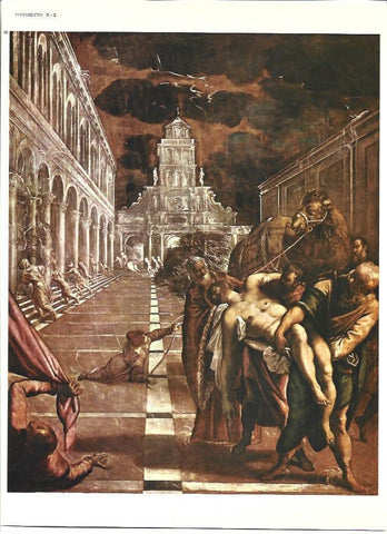 LAMINA 40303: El robo del cuerpo de San Marcos, por Tintoretto