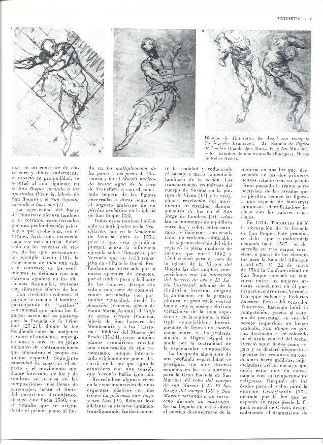 LAMINA 40300: Dibujos por Tintoretto