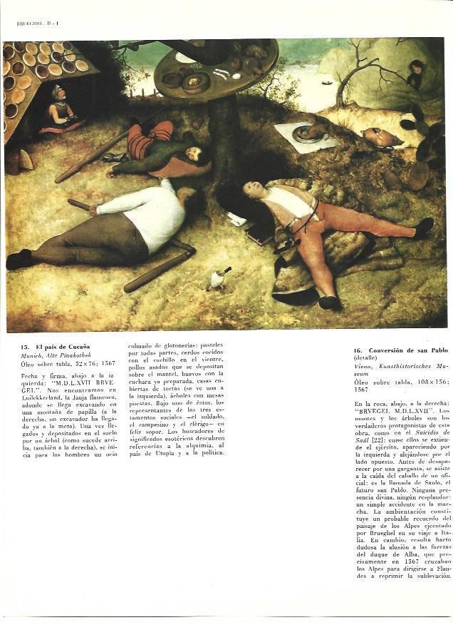 LAMINA 40295: El pais de Cucaña, por Brueghel