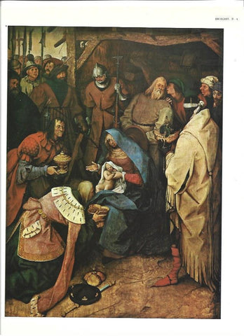 LAMINA 40292: Adoracion de los Magos, por Brueghel