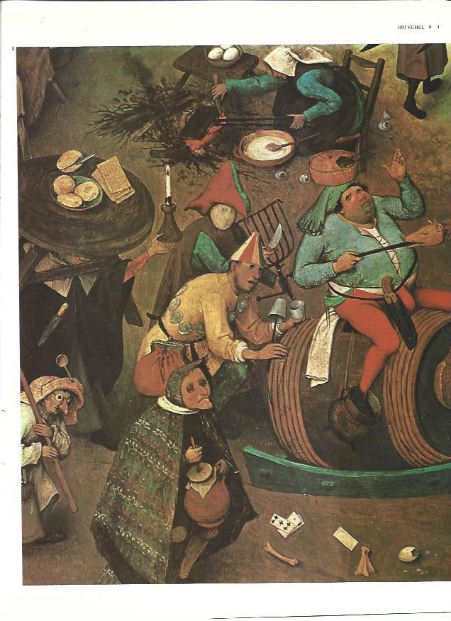 LAMINA 40290: Combate entre Carnaval y Cuaresma, por Brueghel