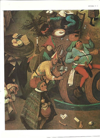 LAMINA 40290: Combate entre Carnaval y Cuaresma, por Brueghel