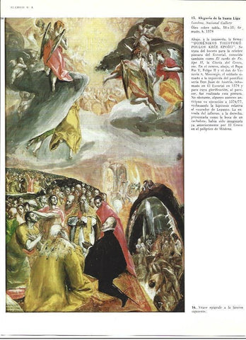 LAMINA 40323: Alegoria de la Santa Liga, por El Greco