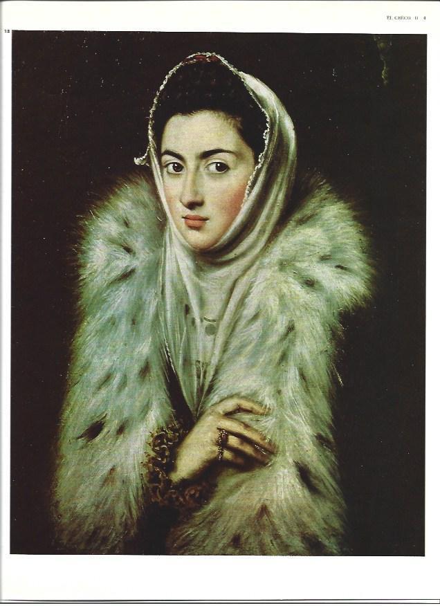 LAMINA 40322: La dama del armiño, por El Greco