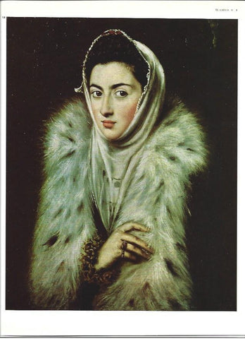 LAMINA 40322: La dama del armiño, por El Greco