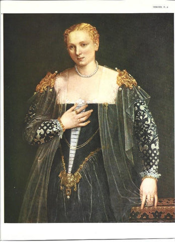LAMINA 40312: Retrato de dama, la Bella Nani, por Verones