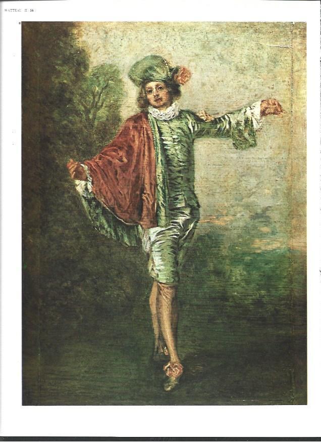 LAMINA 40452: El indiferente, por Watteau
