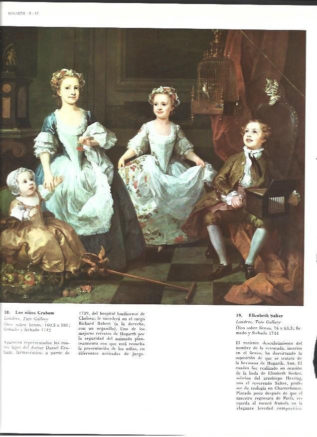 LAMINA 40465: Los niños Graham, por Hogarth