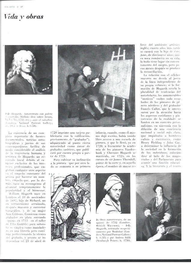 LAMINA 40461: Autorretratos de Hogarth