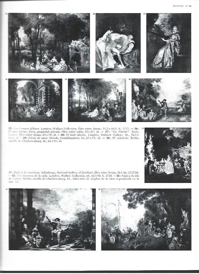 LAMINA 40460: Obras de Watteau