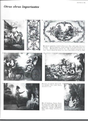 LAMINA 40459: Obras importantes de Watteau