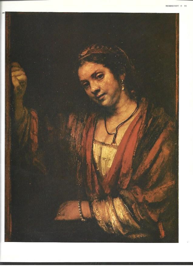LAMINA 40431: Retrato de Hendricekje en la ventana, por Rembrandt